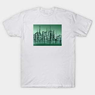 Oscilloscope City Skyline T-Shirt